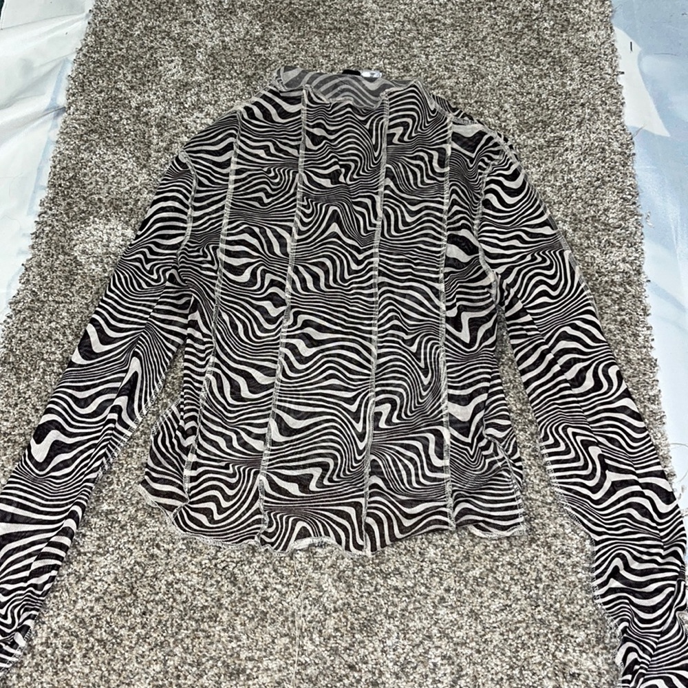 h&M sheer long sleeve